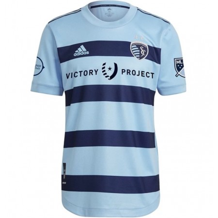 Billiga Fotbollströjor Sporting Kansas City Hemma tröja 2021/22 Kortärmad
